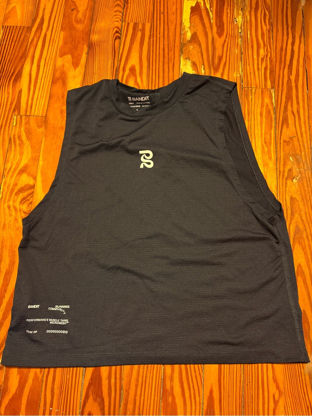 Bandit Women's Black Micromesh Cropped Running Tank